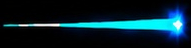 Blue laser accent graphic